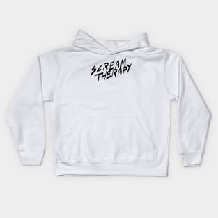 Scream Therapy podcast basic logo Kids Hoodie